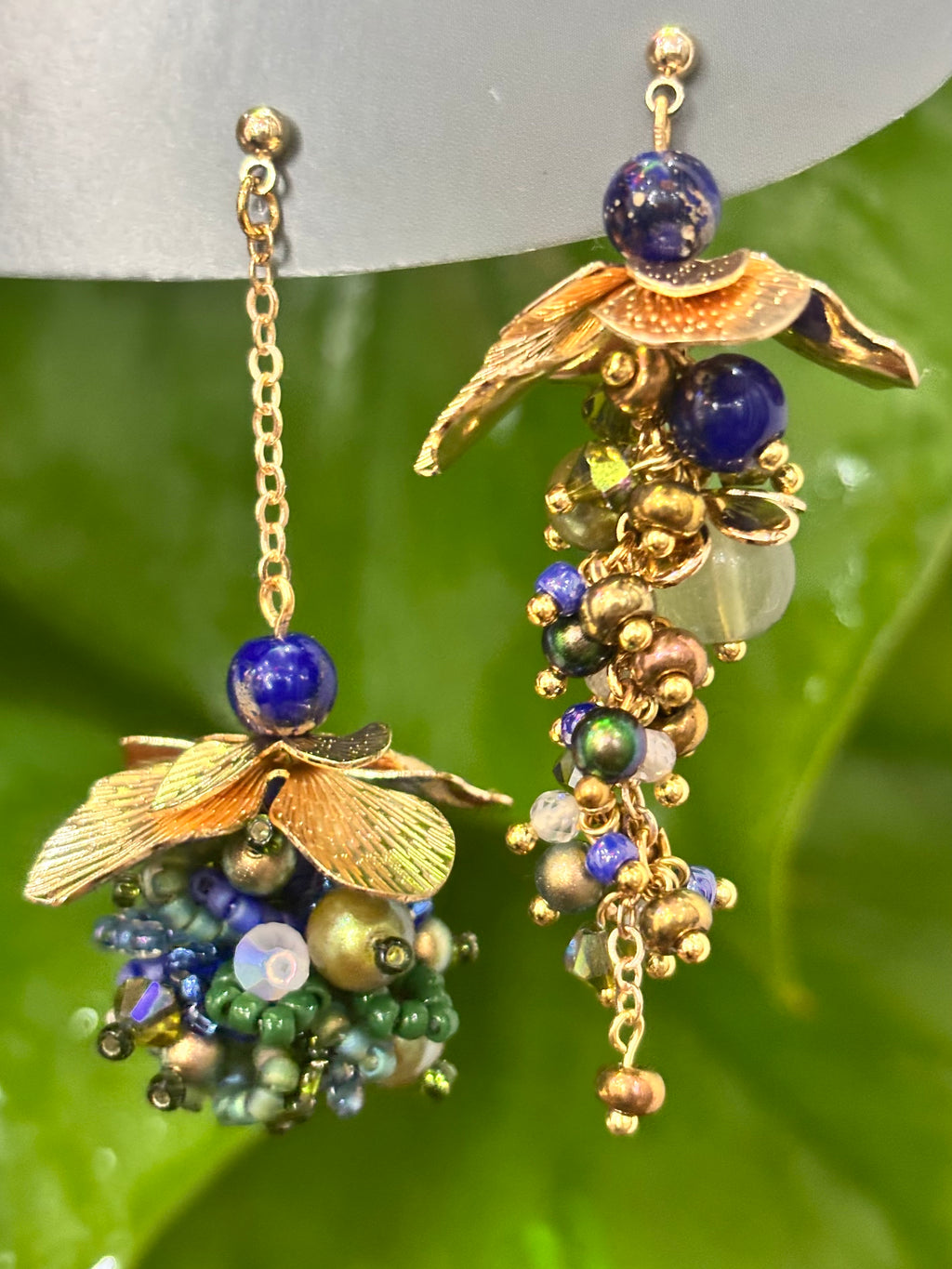 「Pendant Grapes」Handmade Grape-shaped Earrings